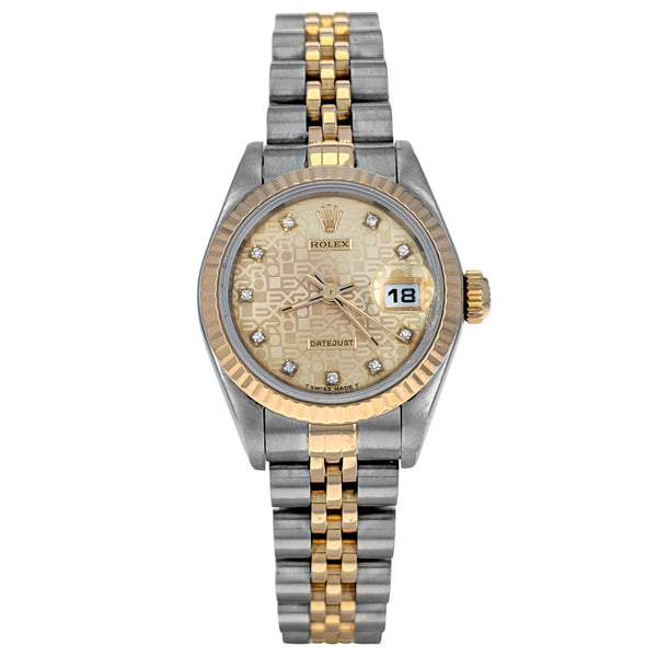 Rolex Lady-Datejust 26mm Stainless Steel Yellow Gold 69173