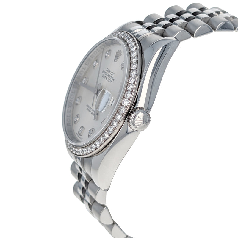 Rolex Datejust 36 Stainless Steel White Gold 116244