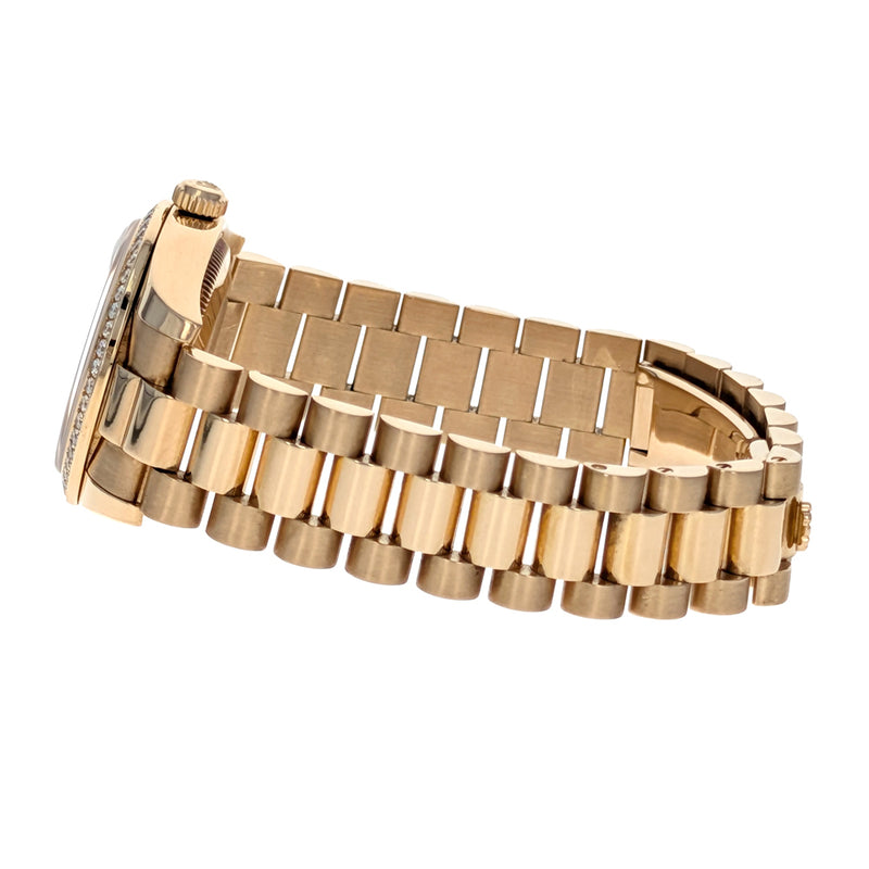 Rolex Datejust 31 Yellow Gold Diamonds President 178288