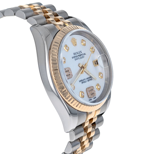 Rolex Datejust 36 Stainless Steel Yellow Gold 116233