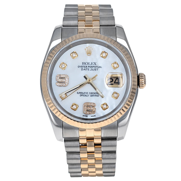 Rolex Datejust 36 Stainless Steel Yellow Gold 116233