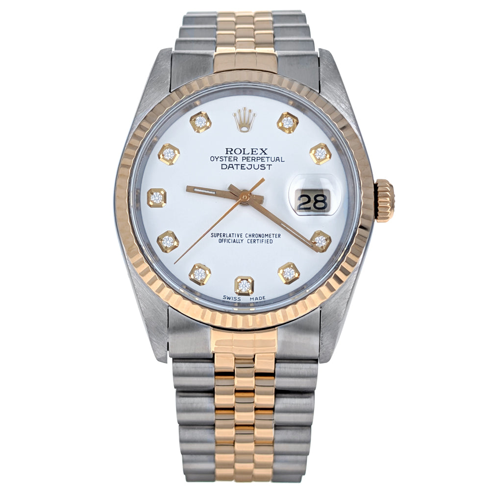 Rolex Datejust 36 Stainless Steel Yellow Gold 16233