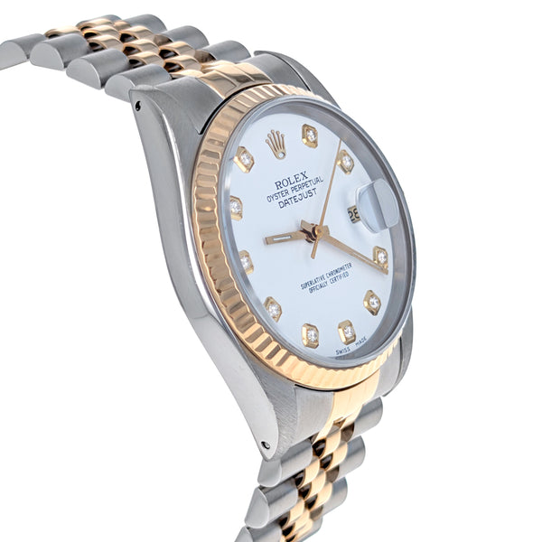 Rolex Datejust 36 Stainless Steel Yellow Gold 16233
