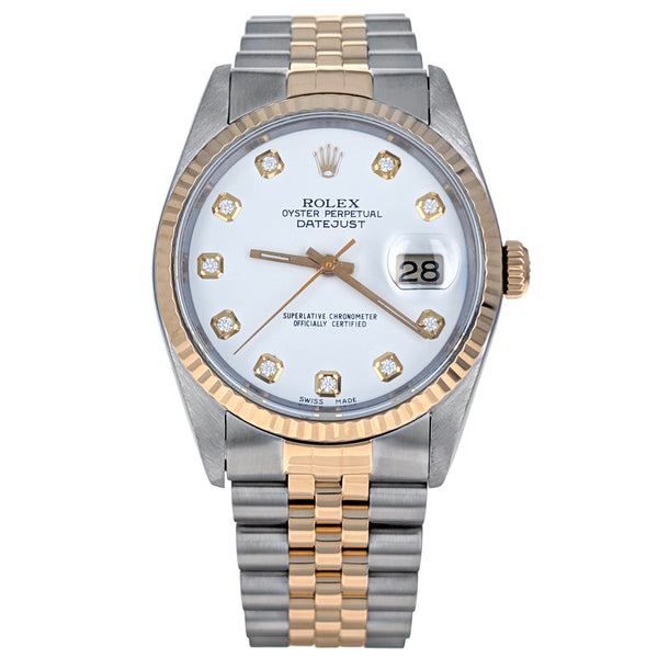 Rolex Datejust 36 Stainless Steel Yellow Gold 16233