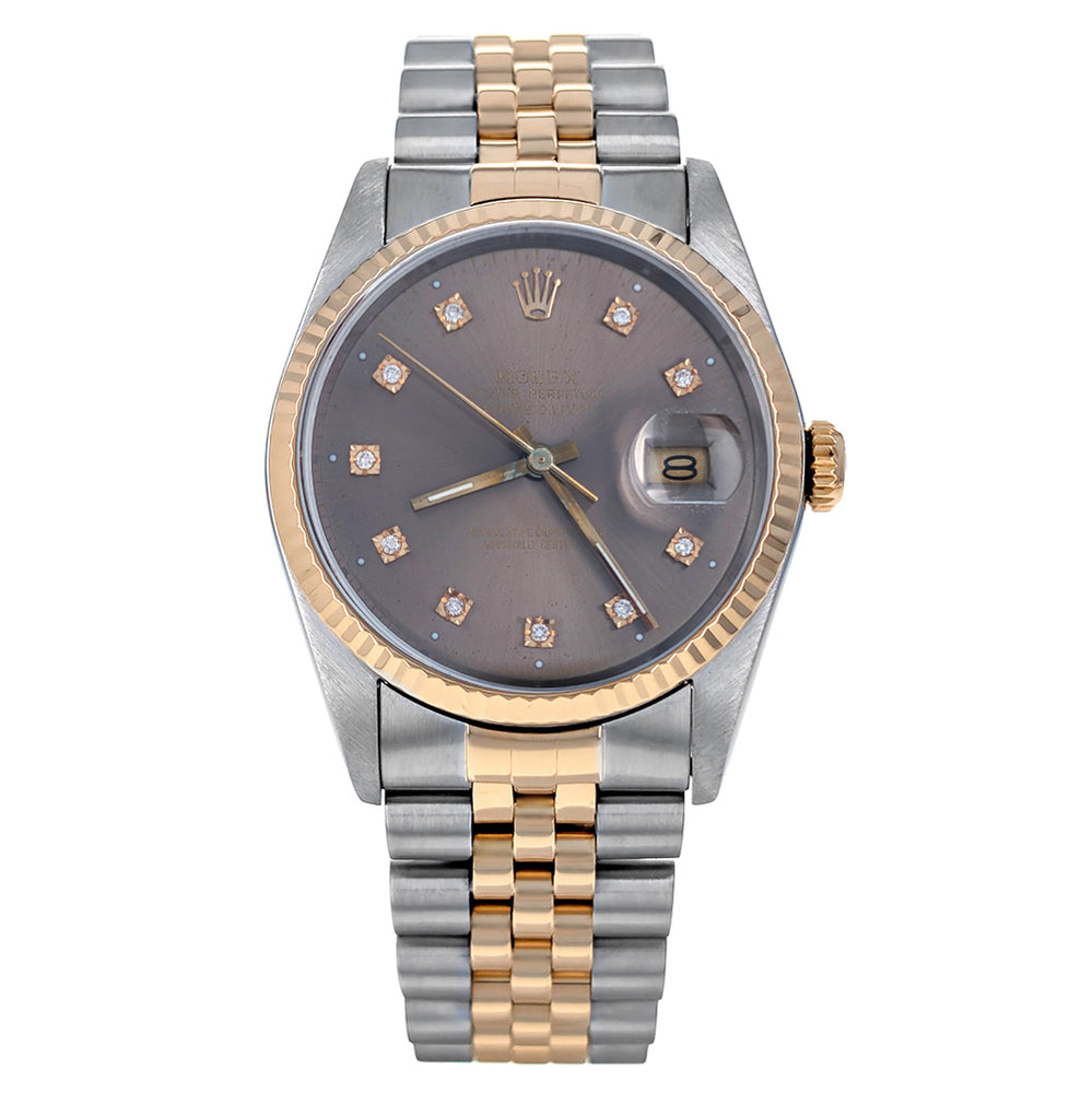 Rolex Datejust 36 Stainless Steel Yellow Gold 16233