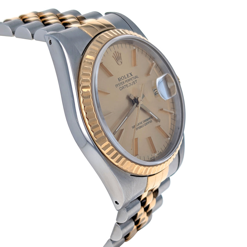 Rolex Datejust 36 Stainless Steel Yellow Gold 16233