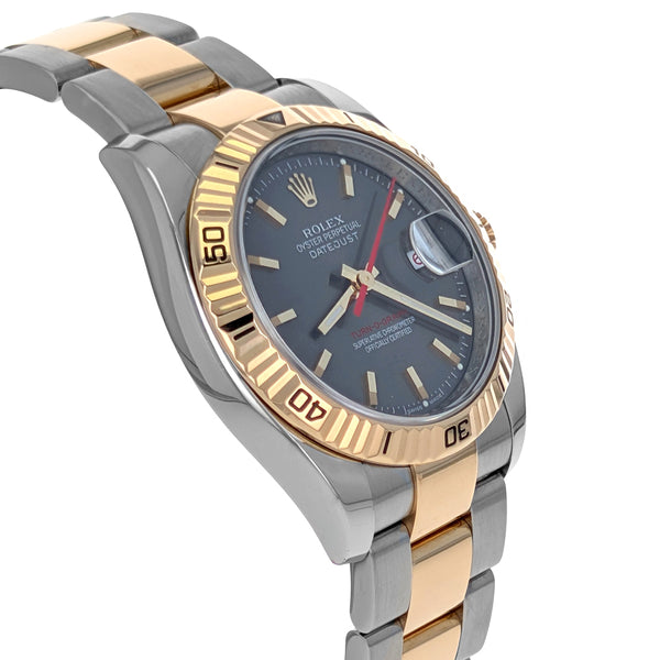 Rolex Datejust Turn-O-Graph Thunderbird 36mm Stainless Steel Yellow Gold 116263