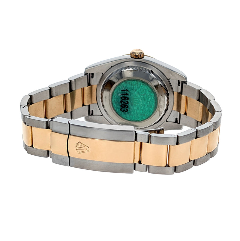 Rolex Datejust Turn-O-Graph Thunderbird 36mm Stainless Steel Yellow Gold 116263