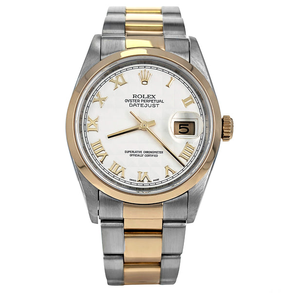 Rolex Datejust 36mm Stainless Steel Yellow Gold 16203