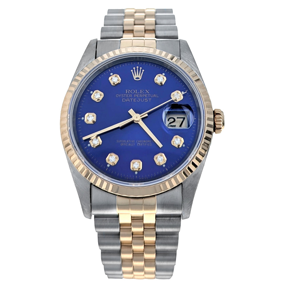 Rolex Datejust 36 Stainless Steel Yellow Gold 16233