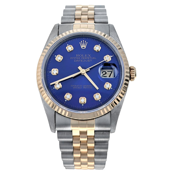 Rolex Datejust 36 Stainless Steel Yellow Gold 16233