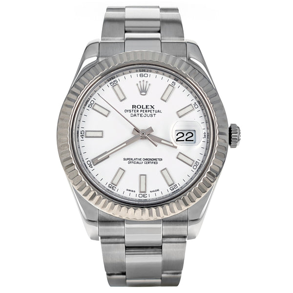 Rolex Datejust 41 Stainless Steel White Gold 2020 126334