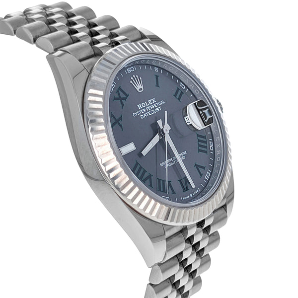 Rolex Datejust 41 Stainless Steel White Gold Wimbledon 2018 126334