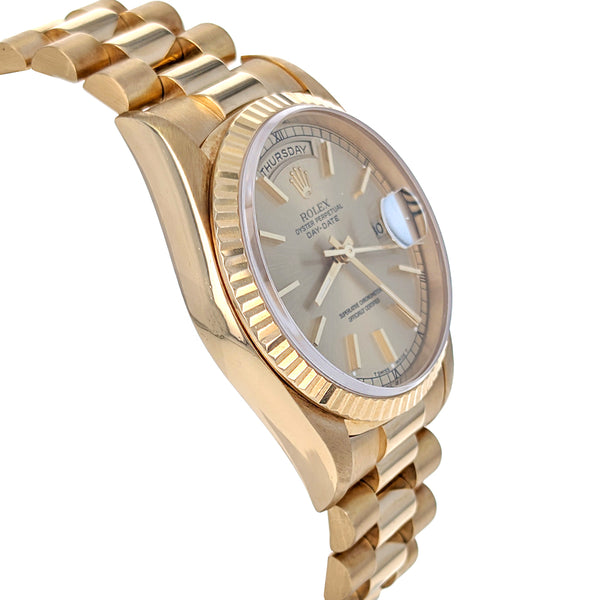 Rolex Day-Date 36 Yellow Gold President 18238