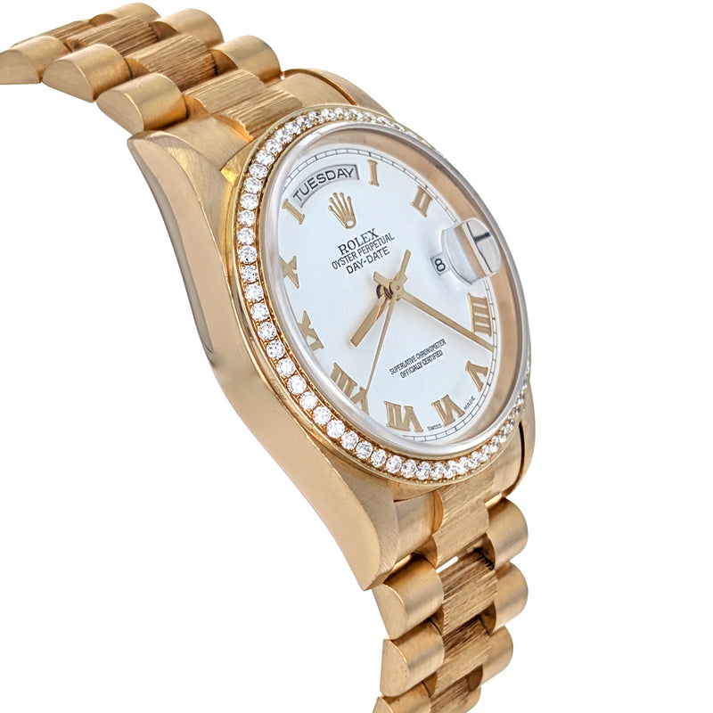 Rolex Day-Date 36 Yellow Gold President Diamonds 18248