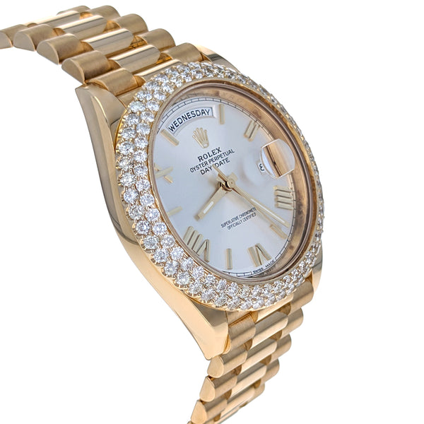 Rolex Day-Date 40 Yellow Gold President Diamonds 228238