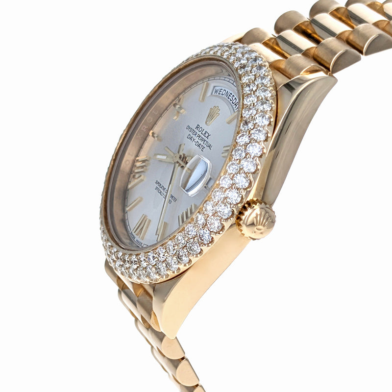 Rolex Day-Date 40 Yellow Gold President Diamonds 228238