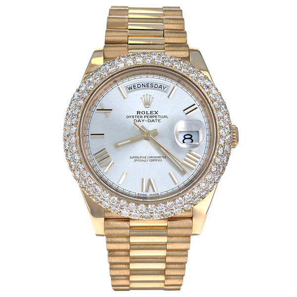 Rolex Day-Date 40 Yellow Gold President Diamonds 228238