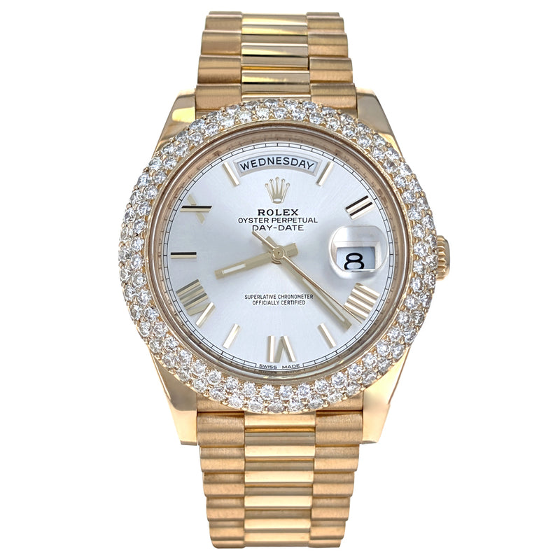 Rolex Day-Date 40 Yellow Gold President Diamonds 228238