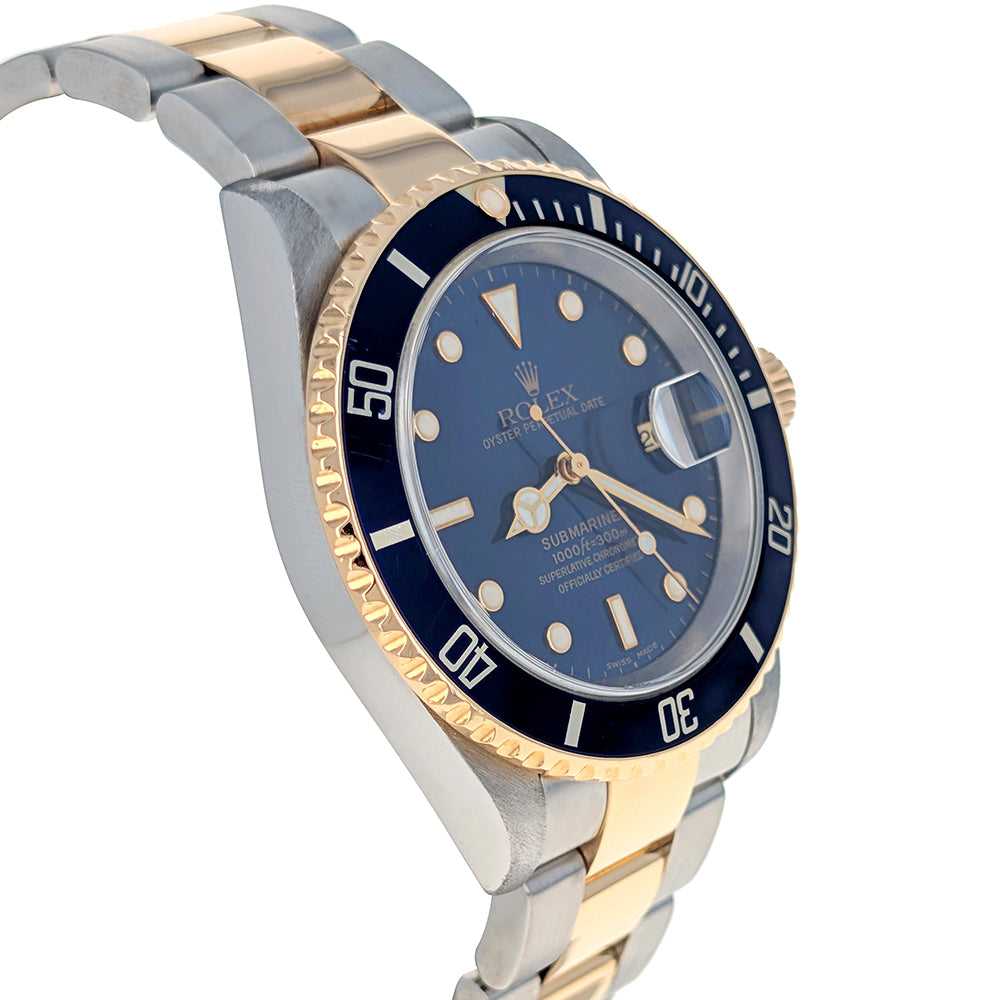 Rolex Submariner Date 40mm Stainless Steel Yellow Gold 16613