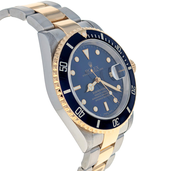 Rolex Submariner Date 40mm Stainless Steel Yellow Gold 16613