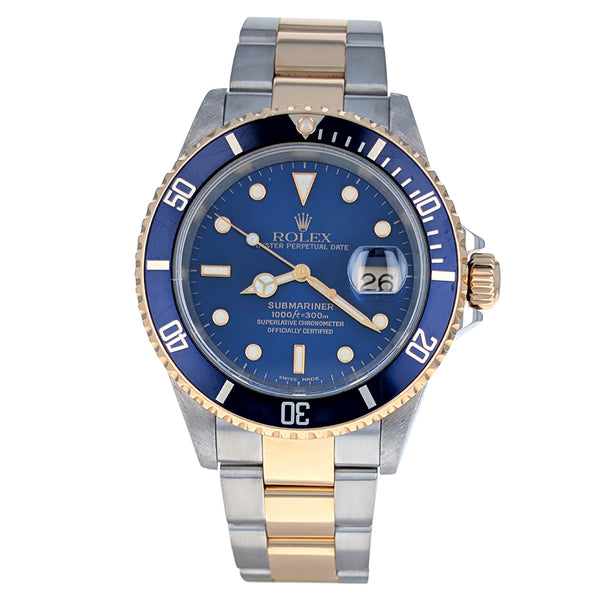 Rolex Submariner Date 40mm Stainless Steel Yellow Gold 16613