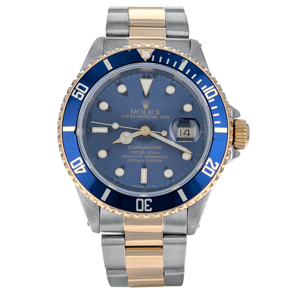 Rolex Submariner Date 40mm Stainless Steel Yellow Gold 16613