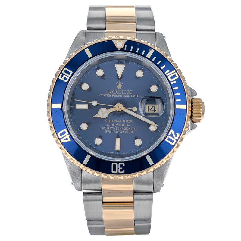 Rolex Submariner Date 40mm Stainless Steel Yellow Gold 16613