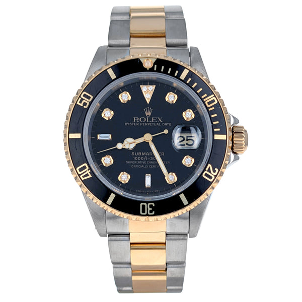Rolex Submariner Date 40mm Stainless Steel Yellow Gold 16613