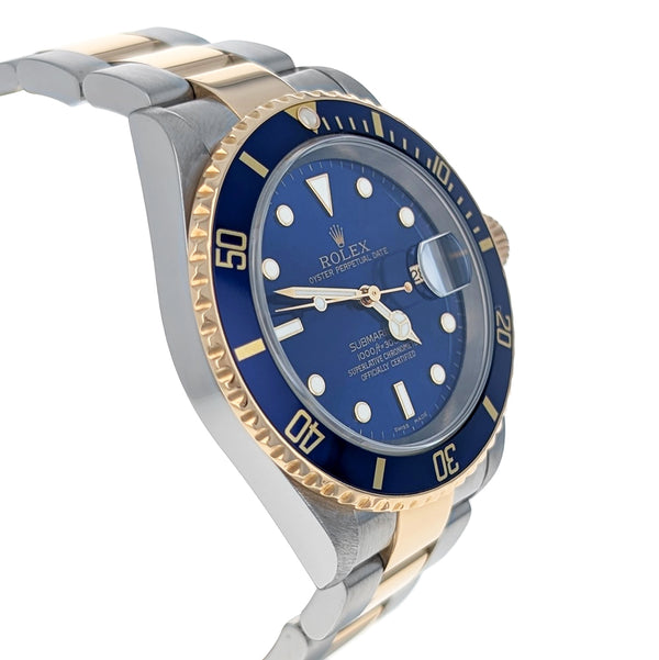 Rolex Submariner Date 40mm Stainless Steel Yellow Gold 16613