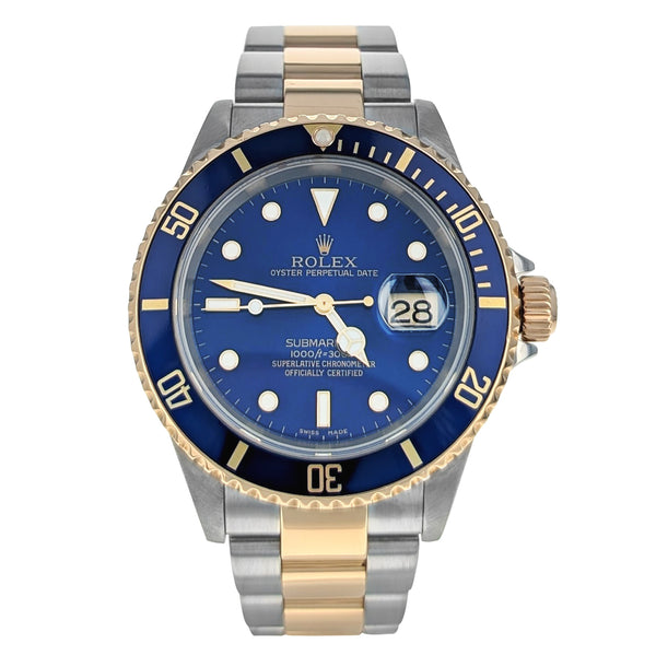Rolex Submariner Date 40mm Stainless Steel Yellow Gold 16613