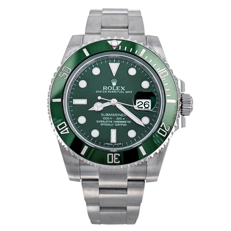 Rolex Submariner Date 40mm Stainless Steel Hulk 116610LV