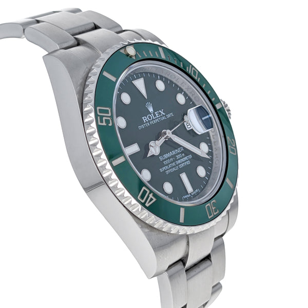 Rolex Submariner Date 40mm Stainless Steel Hulk 116610LV