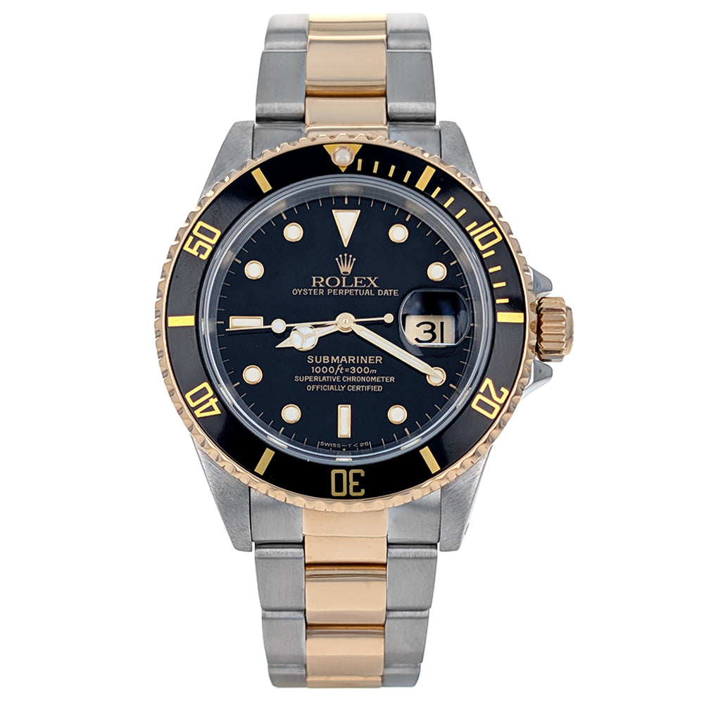 Rolex Submariner Date 40mm Stainless Steel Yellow Gold 16613