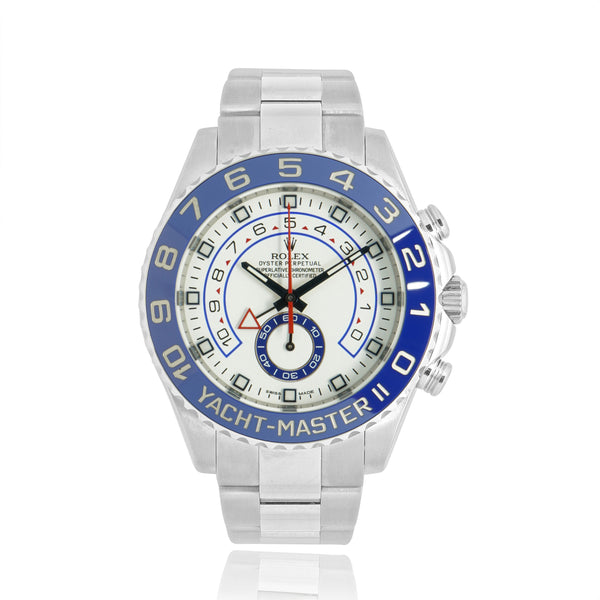 Rolex Yachtmaster II Blue Ceramic Bezel Stainless Steel Watch Ref