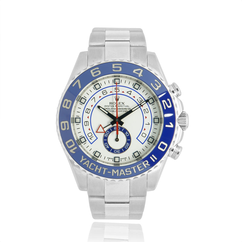 Rolex Yachtmaster II Blue Ceramic Bezel Stainless Steel Watch Ref