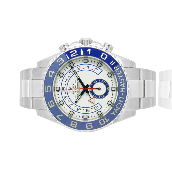 Rolex Yachtmaster II Blue Ceramic Bezel Stainless Steel Watch Ref