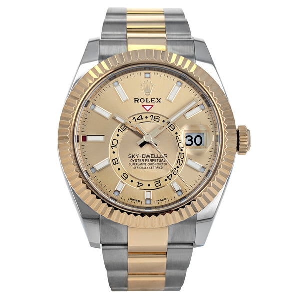 Rolex Sky-Dweller 42mm Stainless Steel Yellow Gold 326933