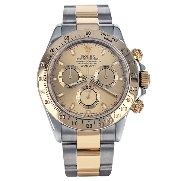 Rolex Cosmograph Daytona 40mm Stainless Steel Yellow Gold 116523