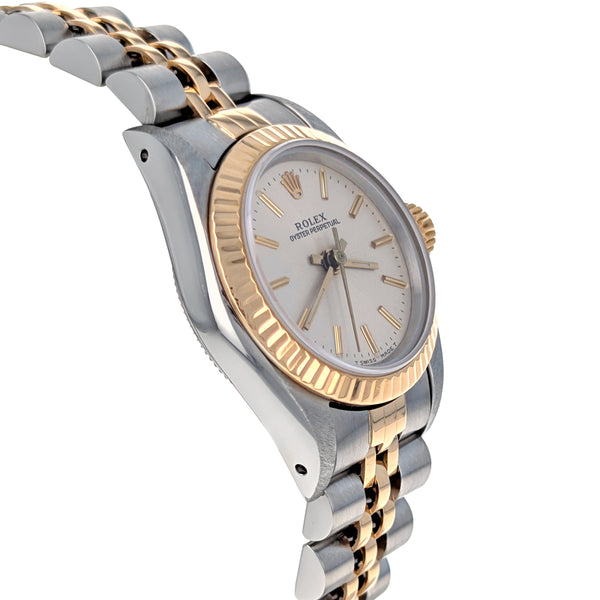 Rolex Oyster Perpetual 24mm Stainless Steel Yellow Gold 67193