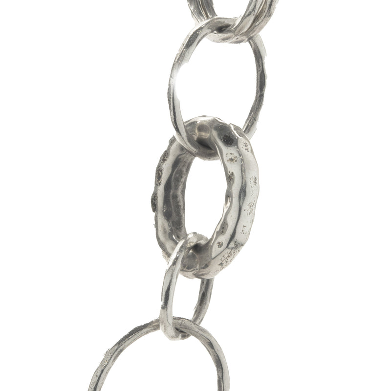 Ippolita Sterling Silver Hammered Circle Link Necklace