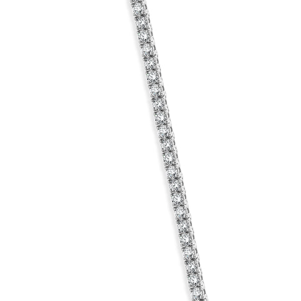 14 Karat White Gold Diamond Tennis Necklace