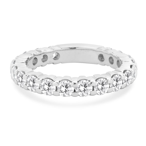 14 Karat White Gold Diamond Band