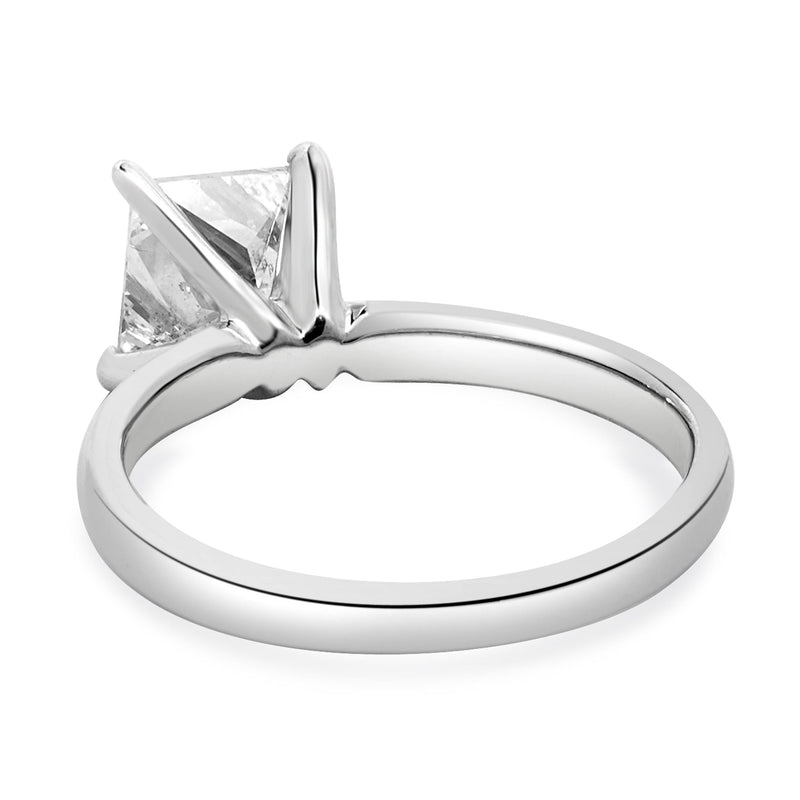 14 Karat White Gold Princess Cut Diamond Engagement Ring