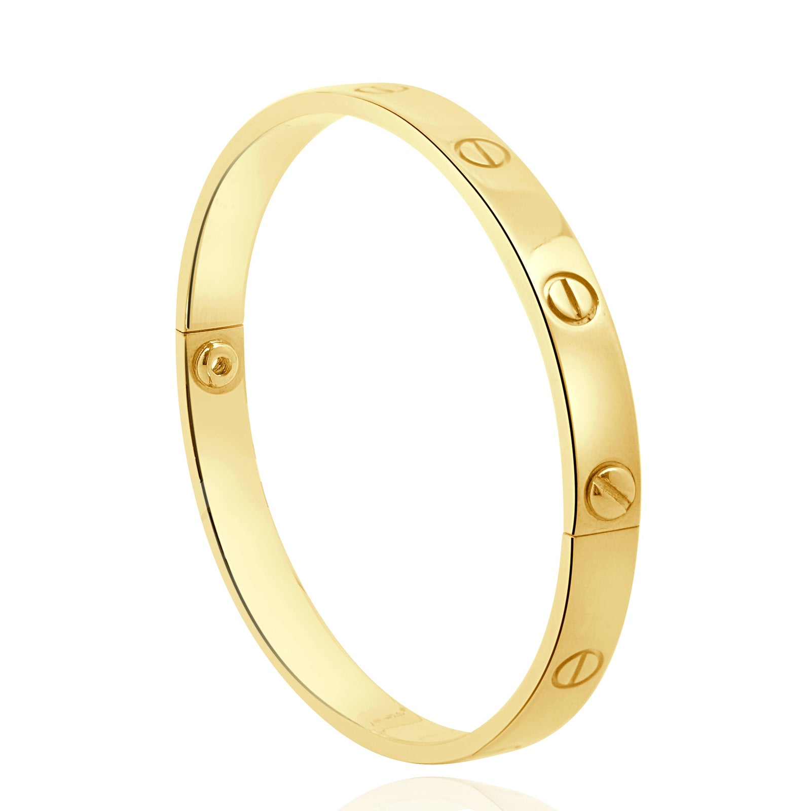Cartier 18 Karat Yellow Gold Love Bracelet, Size 18 – E.D.
