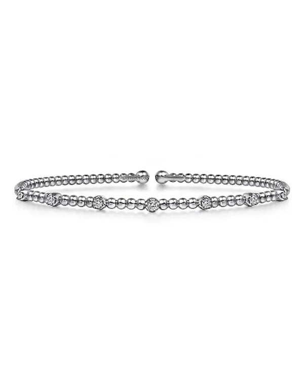 Gabriel & Co. Bujukan Bead Diamond Station Cuff