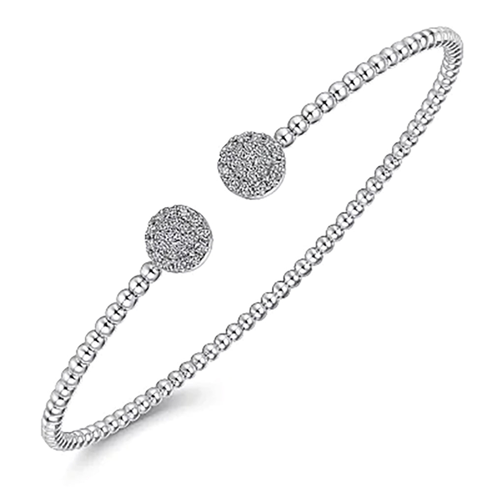 Gabriel & Co. Bujukan Diamond End Cuff in White Gold