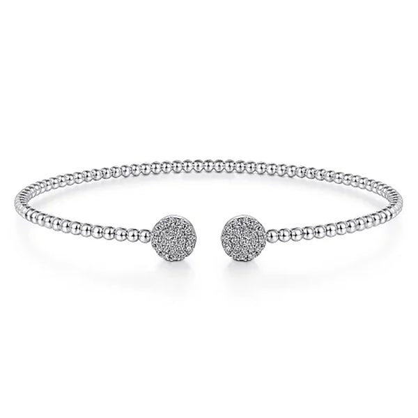 Gabriel & Co. Bujukan Diamond End Cuff in White Gold