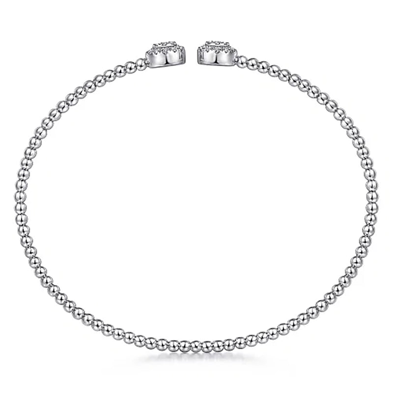 Gabriel & Co. Bujukan Diamond End Cuff in White Gold