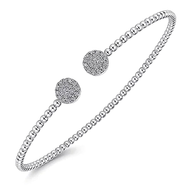 Gabriel & Co. Bujukan Diamond End Cuff in White Gold